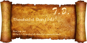 Theobald Daniló névjegykártya